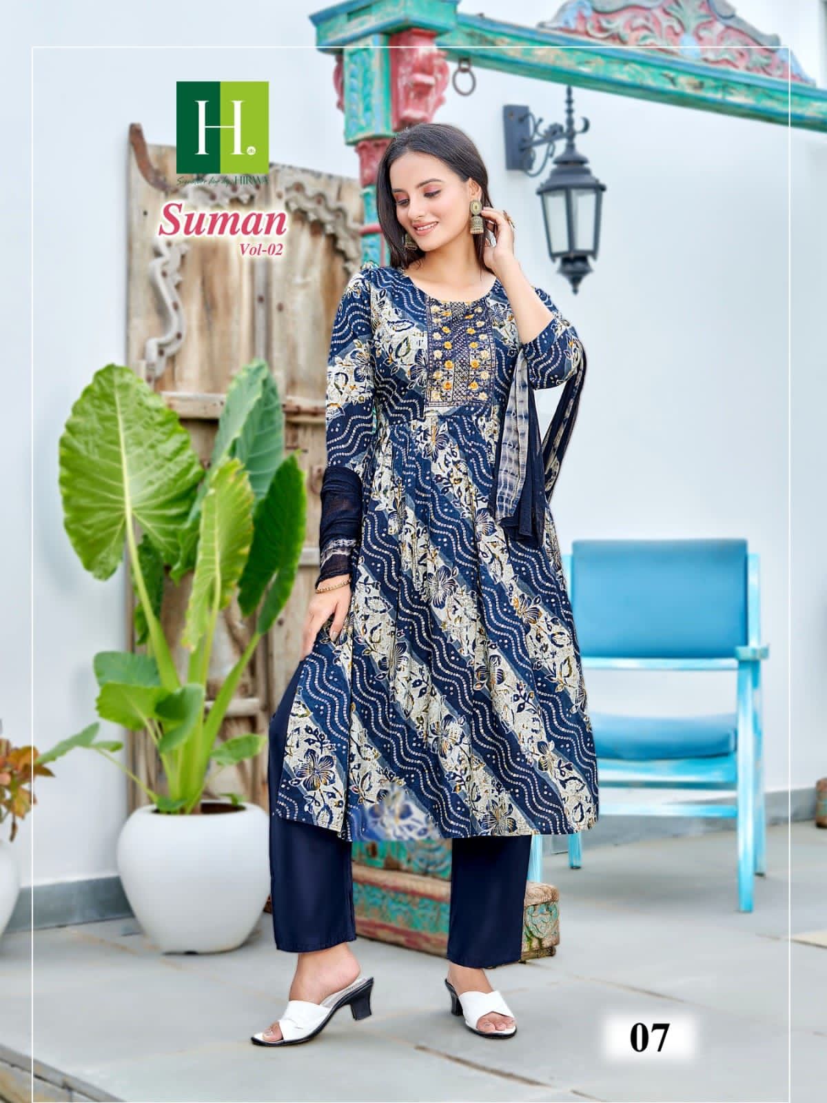 Hirwa Suman Vol 2 Printed Kurti With Bottom Dupatta Catalog

